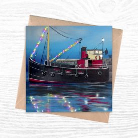 Puffer boat at Christmas