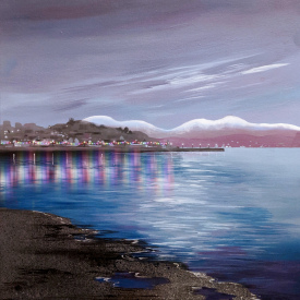 Dunoon Pier from West Bay at Christmas